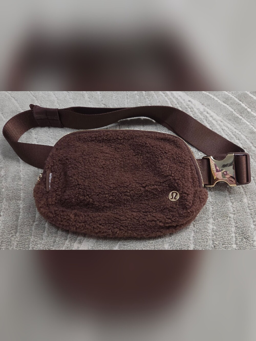 Lululemon Chocolate Brown Sherpa Belt Bag